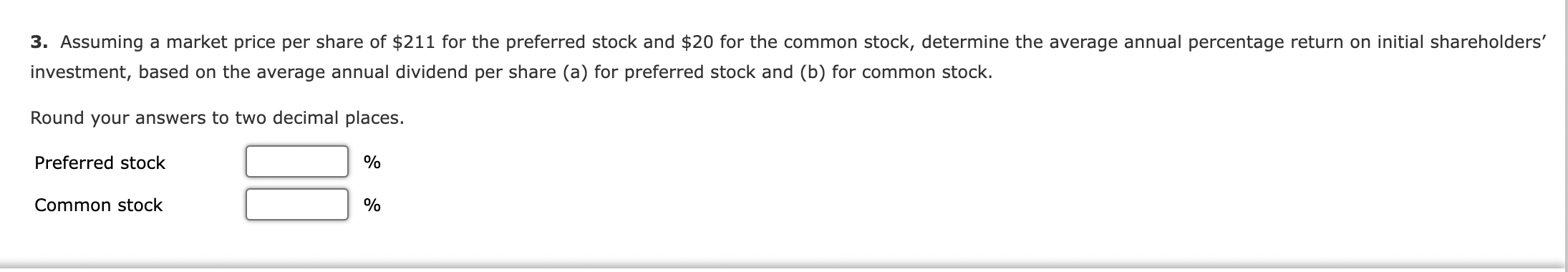 of the company was composed of 20,000 shares of cumulative, preferred 3%
