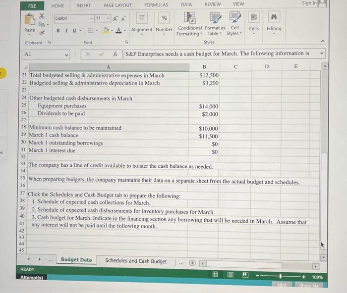 of the year. The Controller has asked you to prepare the Cash