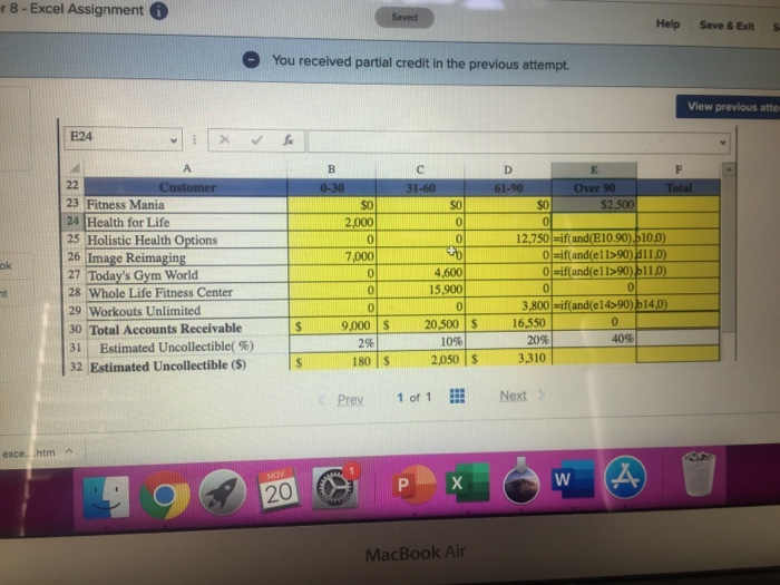 I need the excel formulas for the information below, please! Xercise Cycles