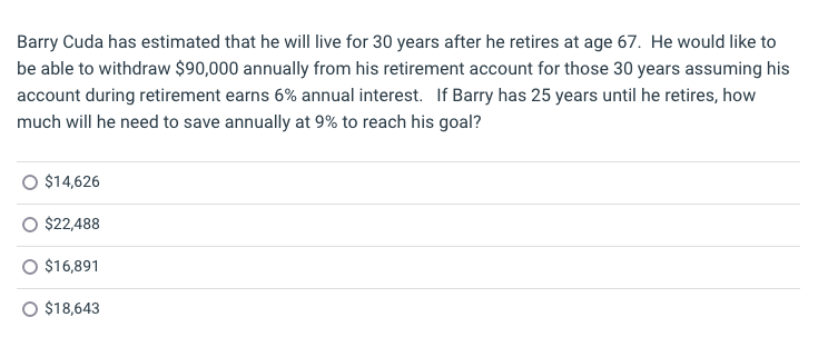 Barry Cuda has estimated that he will live for 30 years