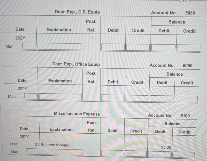 & & & & & & \\ \hline Mar. & & &