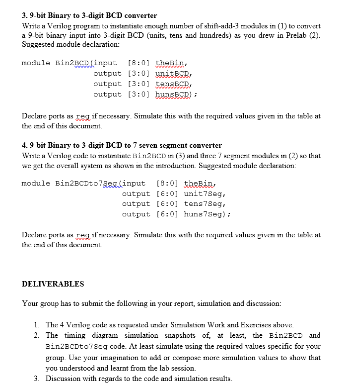 segment display, it requires conversion to binary coded decimal (BCD). The reason