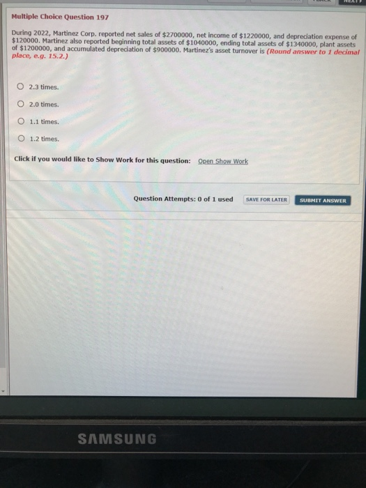 Pearl Industries, compute the return on assets (rounded). Net Income $150000 Total