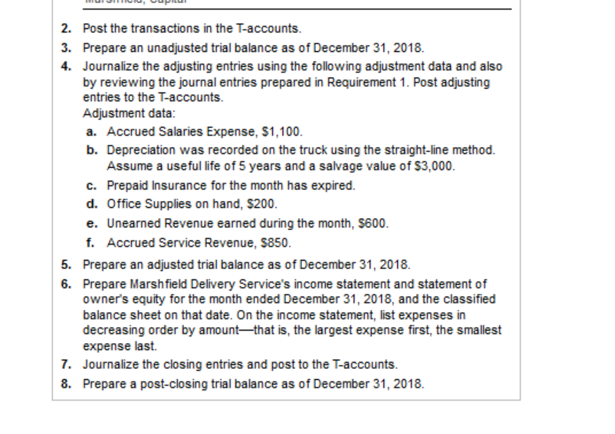 Cycle Problem Data & Instructions ~ Version B Accounting Cycle Problem -