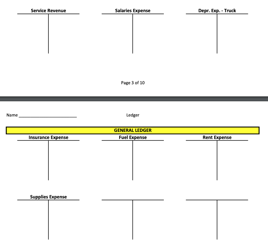 Truck Accumulated DepreciationTruck Accounts Payable Salaries Payable Unearned Revenue Marshfield, Capital Marshfield,