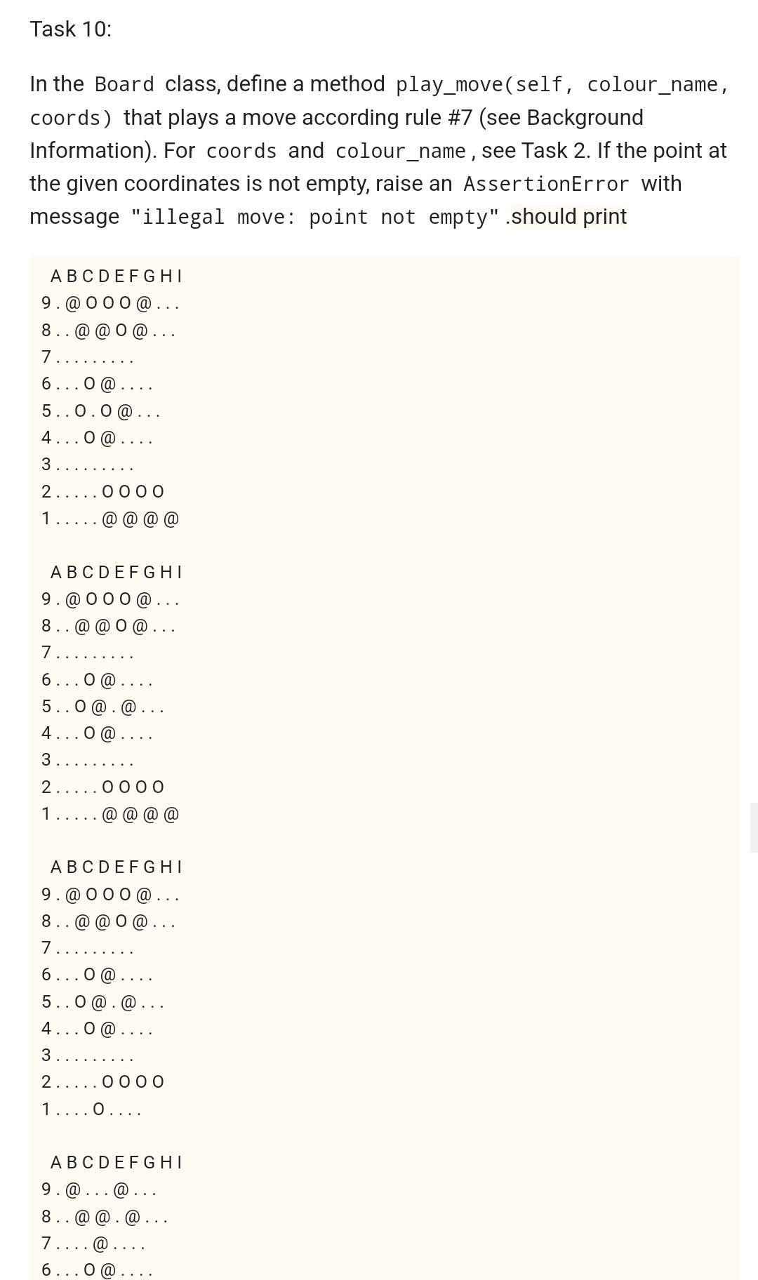 += f"{19 - index:2d}" result += ' ' + ' '.join(line.strip()) +