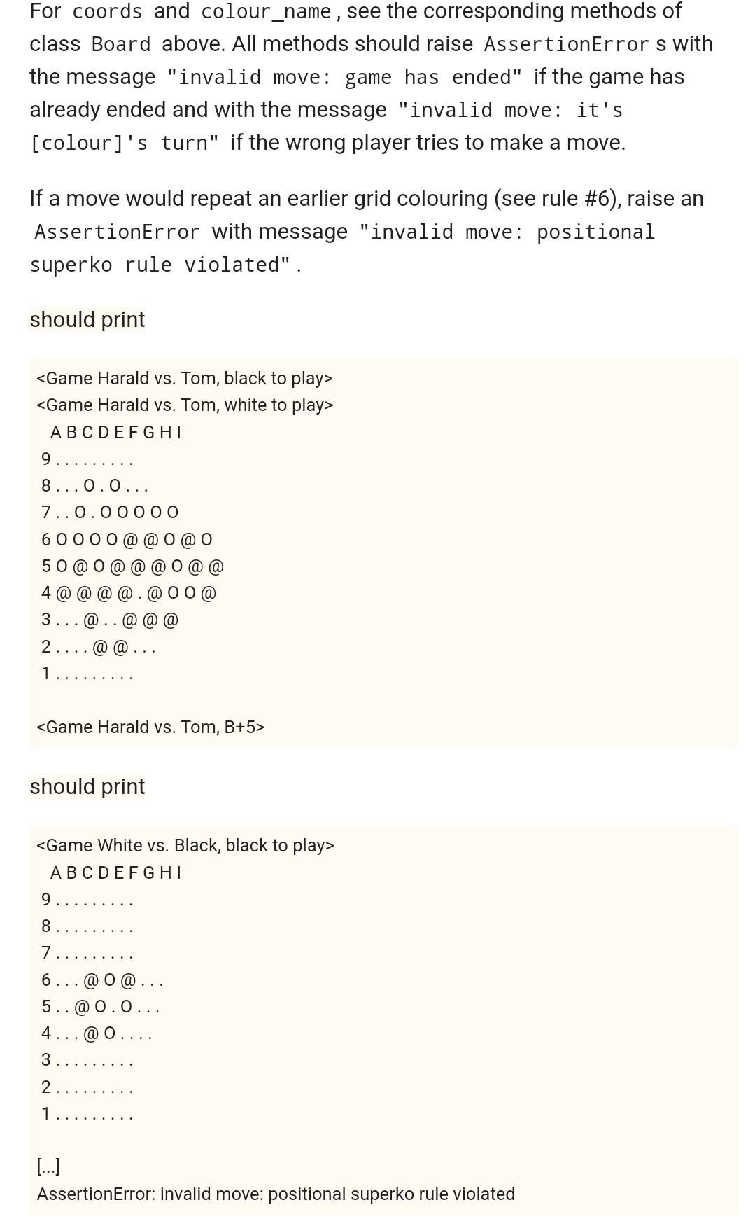 raise AssertionError("length of input list does not match size") for i in