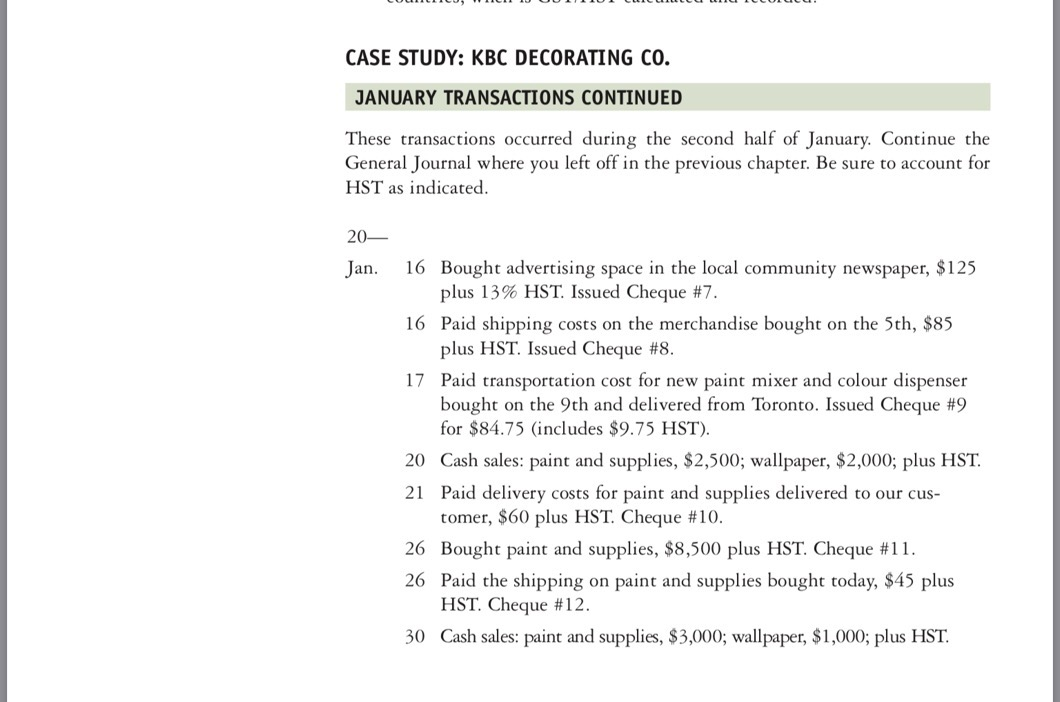 - Case Study Assignment #3 - KBC Decorating Co 2 3 Name: