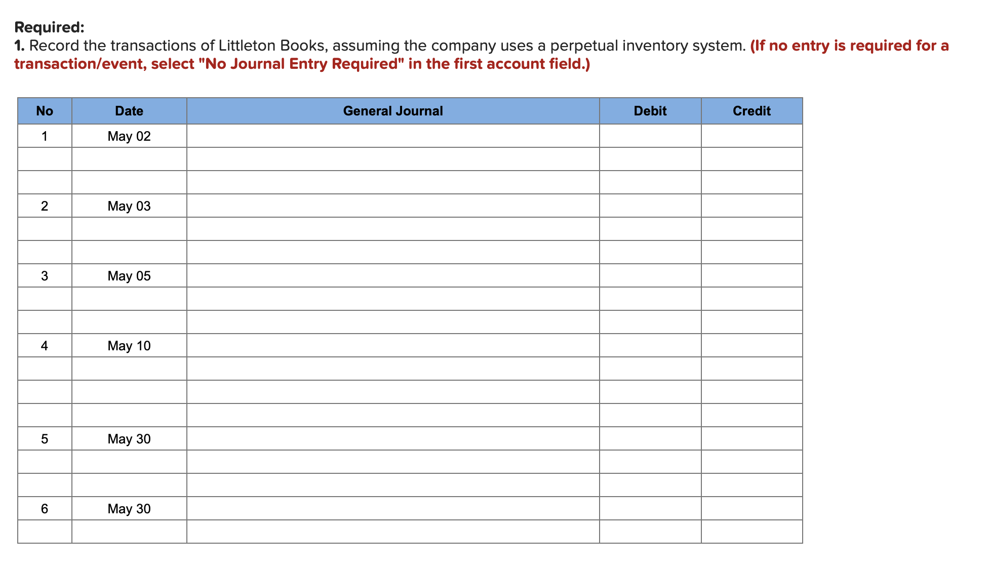 (LO6-5) [The following information applies to the questions displayed below.) Littleton Books