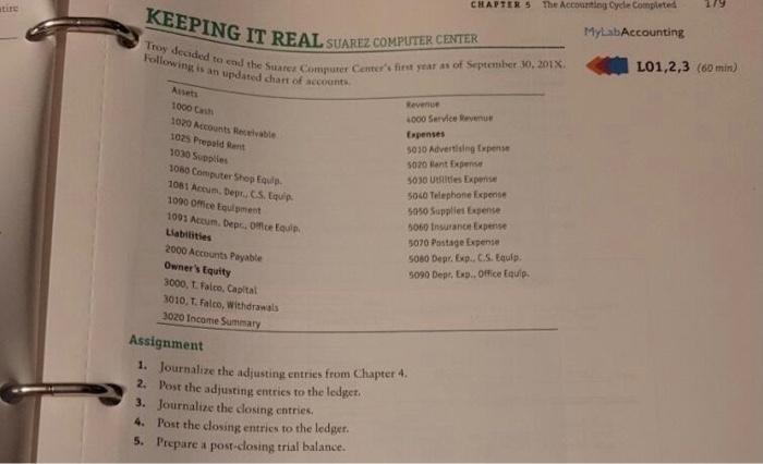  ati CHAPTER 5 The Accounting Cycle Completed KEEPING IT REAL SUAREZ,