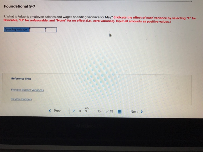 information The Foundational 15 (LO9-1, LO9-2, LO9-3 IThe following information applies to
