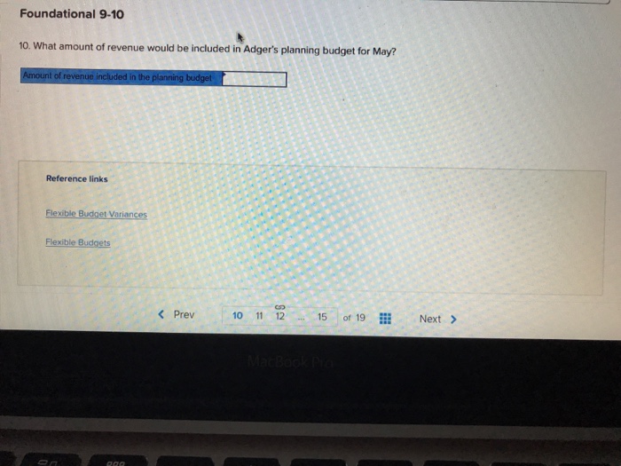 the following fixed and variable cost estimates that it uses for budgeting