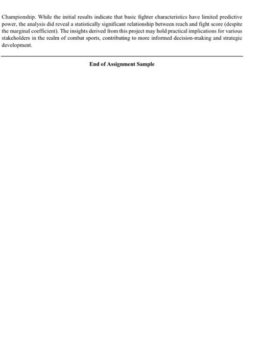 this competitive and fast-paced discipline. Examining data from wins, losses. draws, and