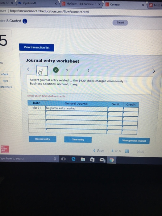 The March 31 bank statement shows an ending cash balance of $67,466.
