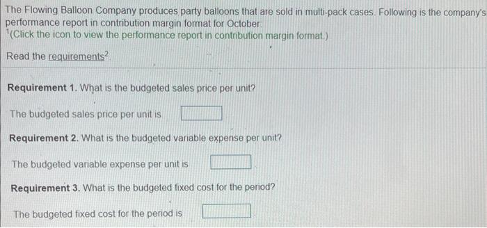  please do requirements 1-6 data table below anwser choices below you