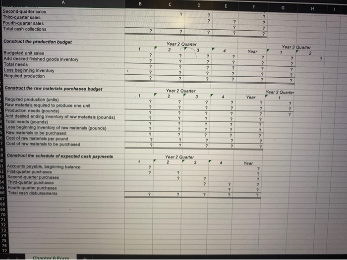 00 81 fx Chapter 8: Applying Excel A D G H Chapter