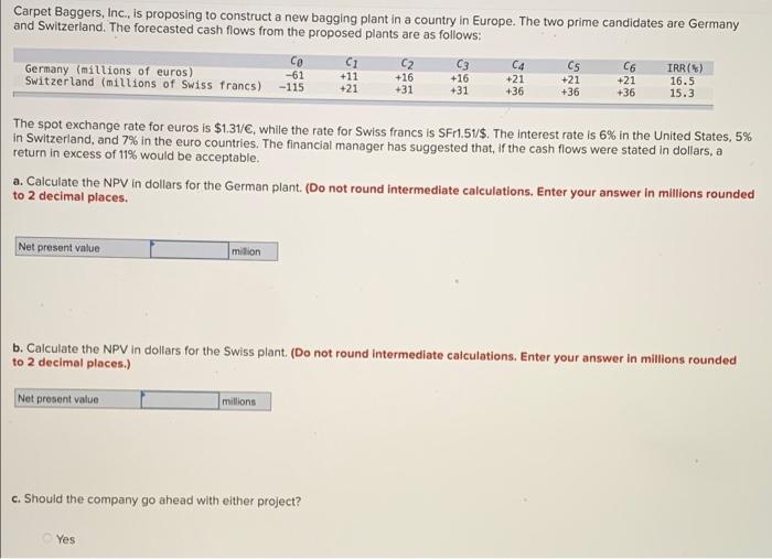  Carpet Baggers, Inc., is proposing to construct a new bagging plant