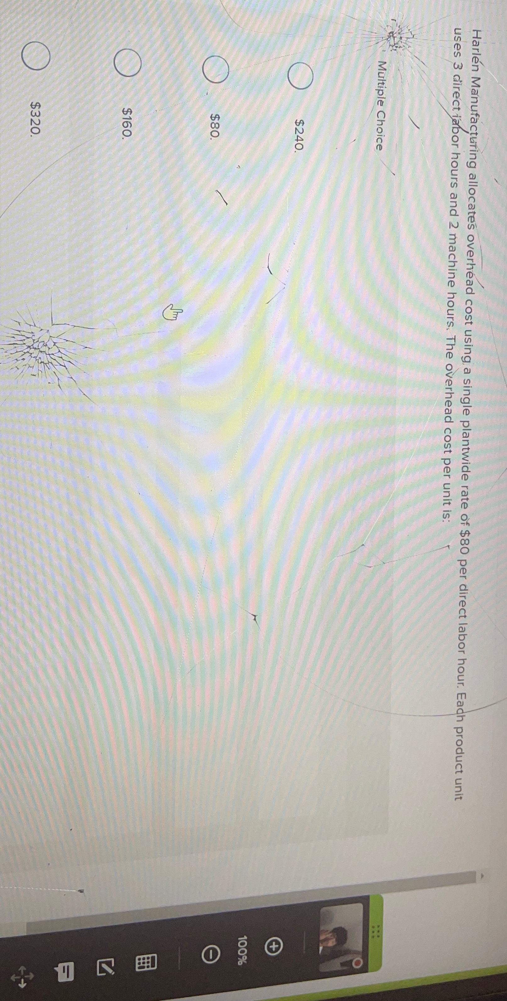  Harln Mannufcturing allocates overhead cost using a single plantwide rate of