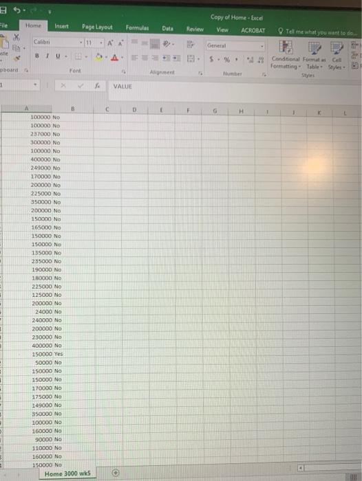 H VALUE 2 3 4 5 6 7 8 9 10 11