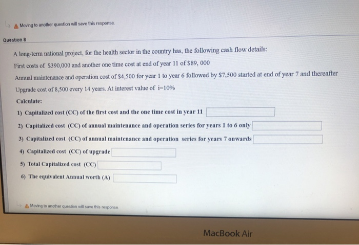 present worth (PW) of Machine Y from the Table below with i=10%