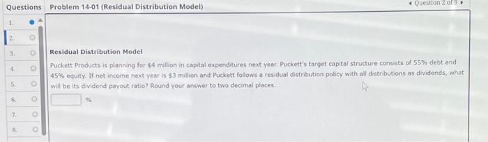 How do I solve this and what is the correct answer? Residual