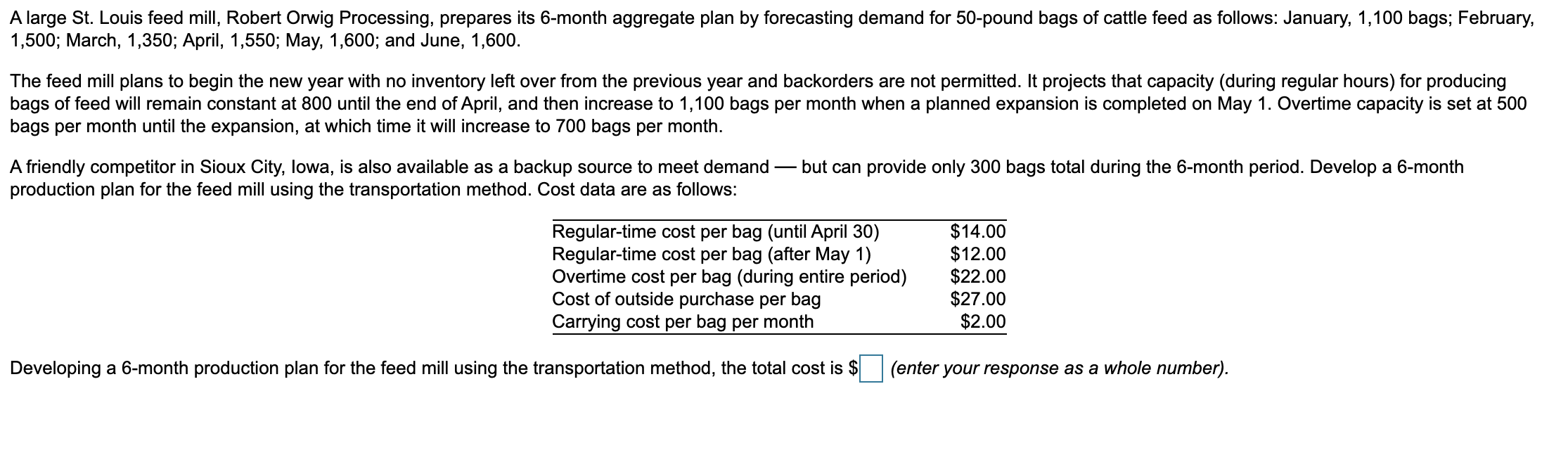  A large St. Louis feed mill, Robert Orwig Processing, prepares its