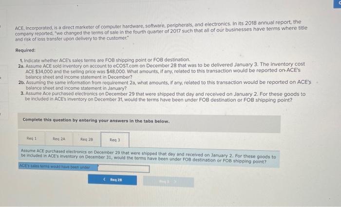 all of our businesses have terms where title and risk of loss