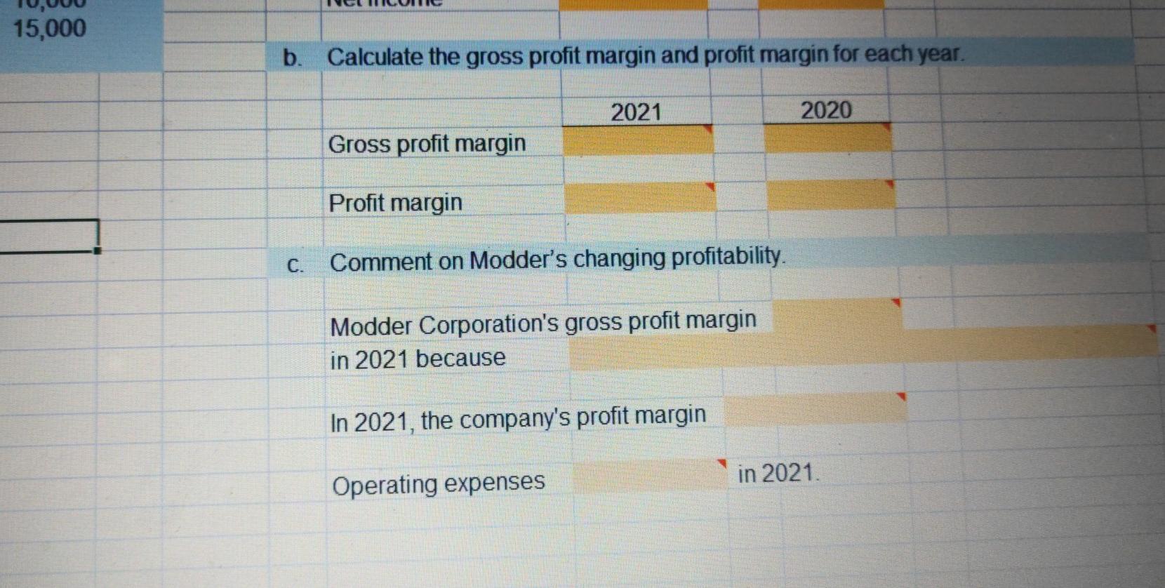 Determine Statement of Income 4 Amounts and Profitability Ratios S PROBLEM 6