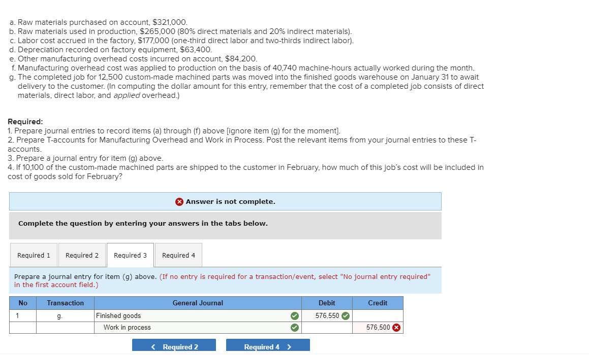 (If no entry is required fo transaction/event, select "No journal entry required"