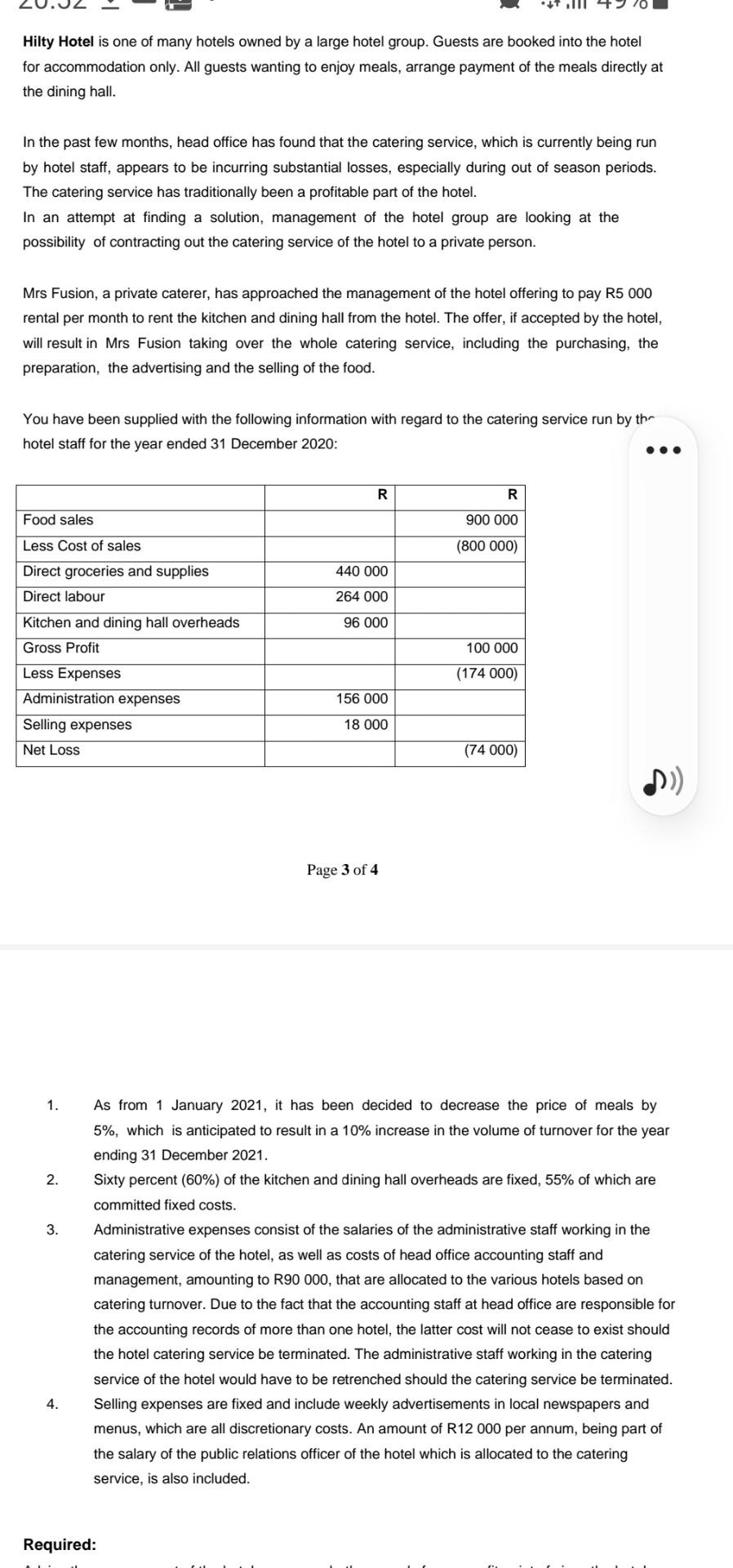  I left a section out point 4 new question Hilty Hotel