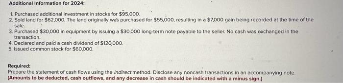 Systems are provided. Additional Information for 2024: 1. Purchased additional investment in