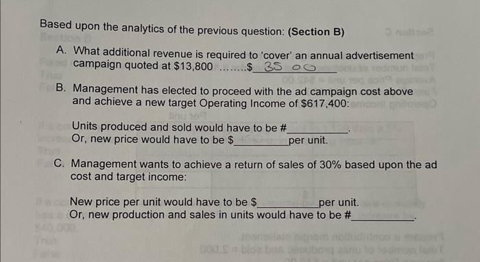 Margin per Unit Contribution Margin Ratio Break Even Point in number of