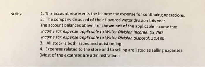Company, Inc. 1.) Multi-step Income Statement Instructions: 2.) Classified Balance Sheet 3.)
