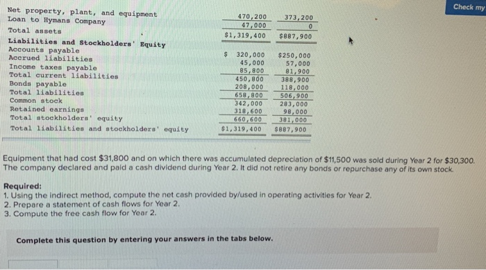 Cash Flow (LO13- 1 13-2. LOL! Joyner Company's income statement for Year