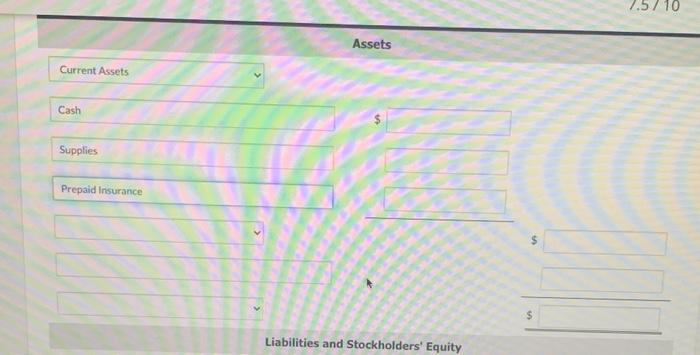 invested $11,400 cash in the business in exchange for common stock. 2