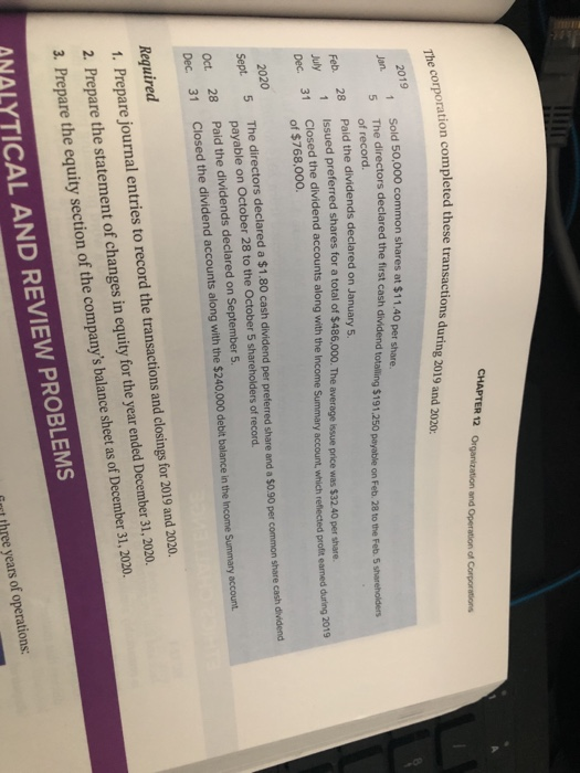 on December 31, 2018. Pace Oil & Gas Corp. Equity Section of