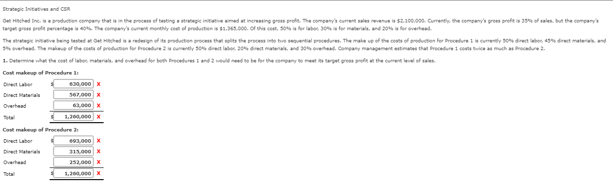 Hello, I need help with this problem. Thank you! Strategic Initiatives and