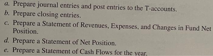 cles. At the end of 2019, the Motor Pool Internal Service Fund