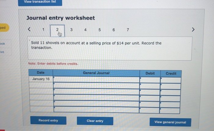 for a total cost of $270. The company had the following transactions