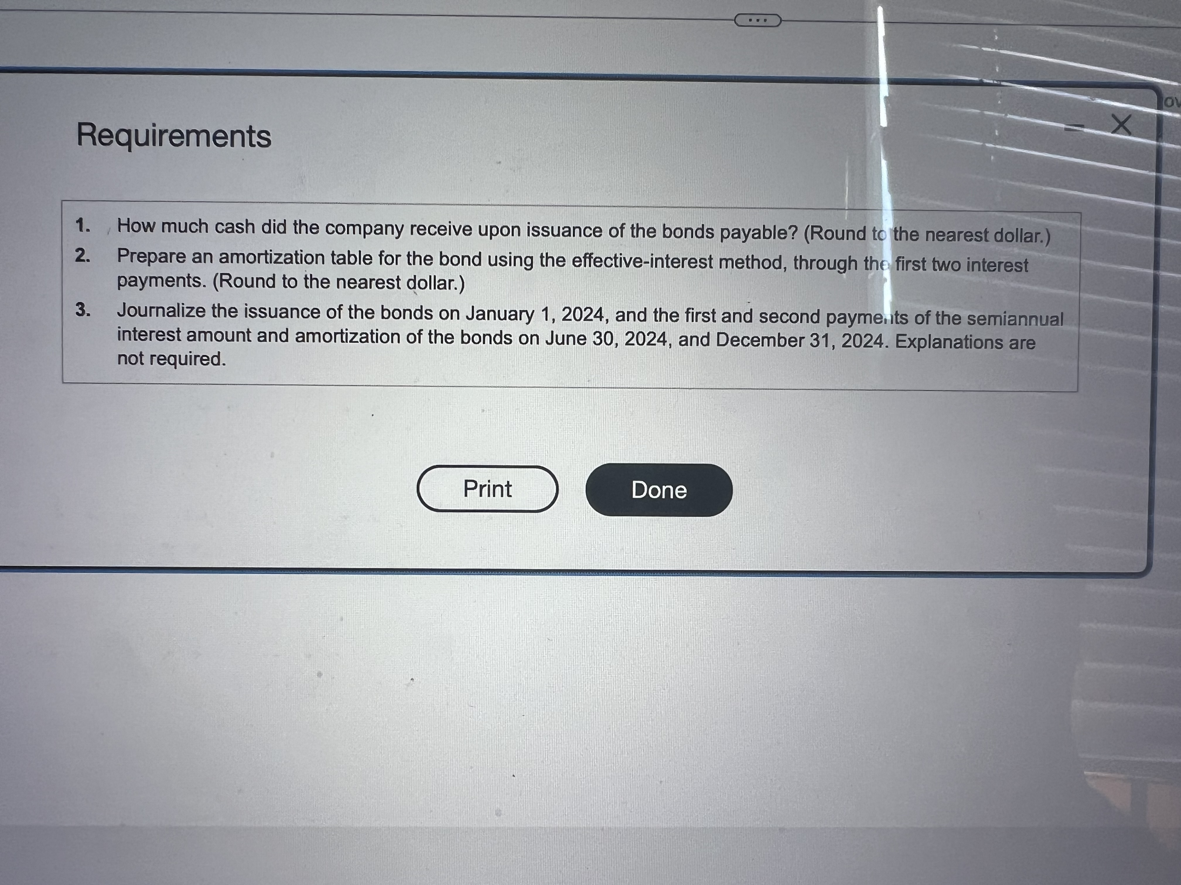  Matt Winne Inc. issued $500,000 of 7% seven-year bonds payable on