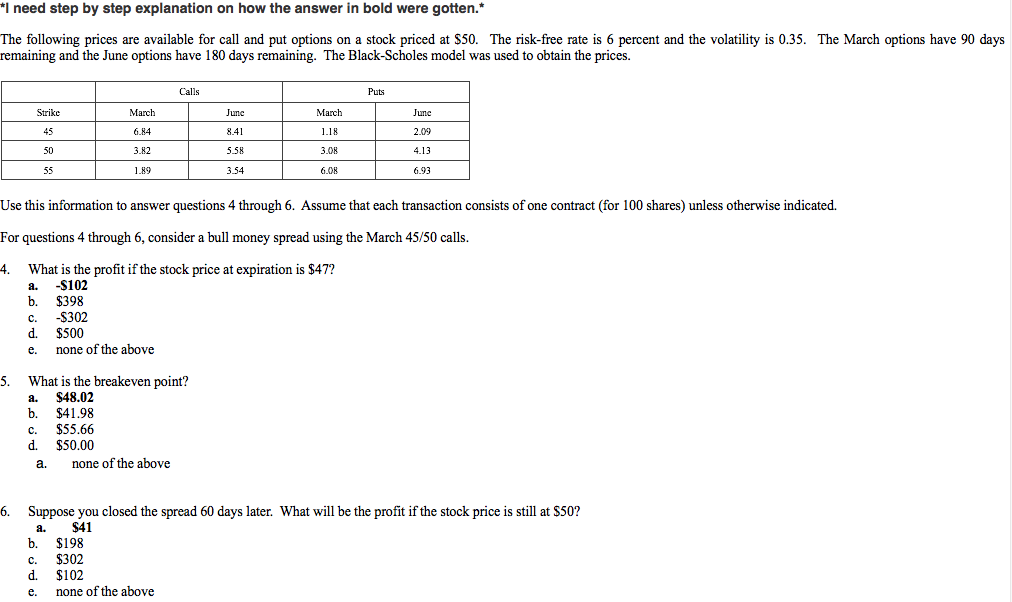 *I need step by step explanation on how the answer in