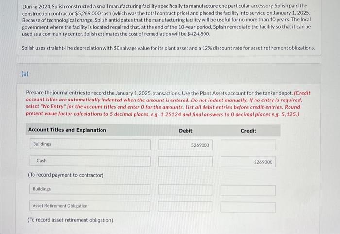  During 2024. Splish constructed a small manufacturing facility specifically to manufacture