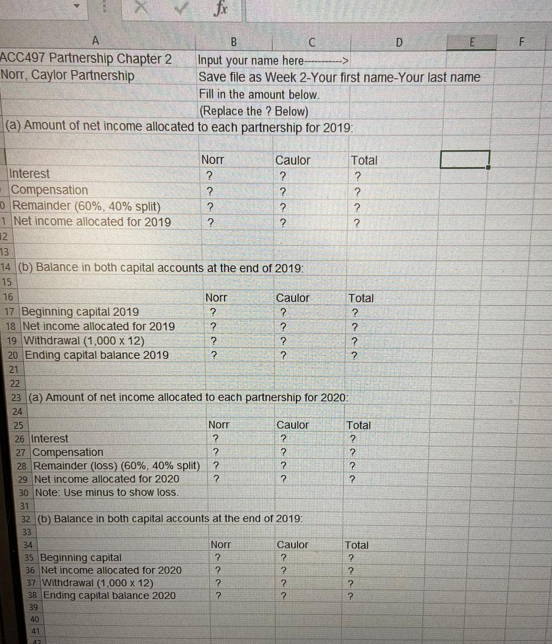F B C ACC497 Partnership Chapter 2 Input your name here-