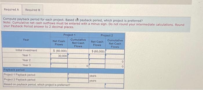 LO P1, P3 Gonzalez Company is considering two new projects with the