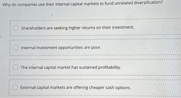 the company better pricing options that lead to increased profitability Why should