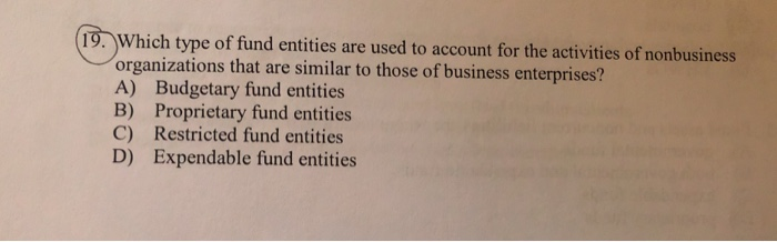 resulting from which of the following classifications of interfund activity? A) Interfund