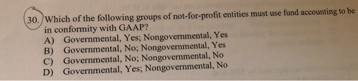 to account for the activities of nonbusiness organizations that are similar to