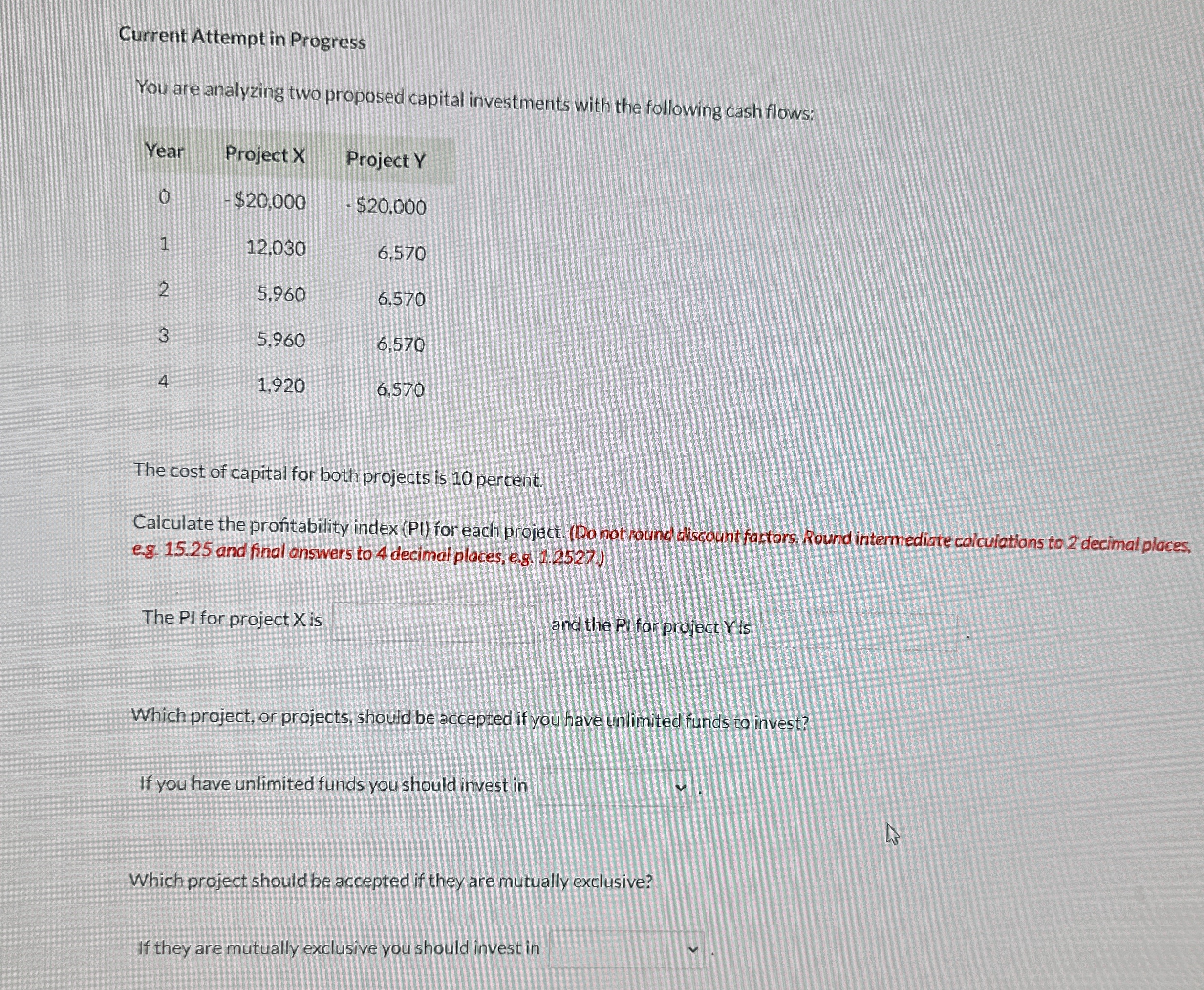  How to solve Current Attempt in Progress You are analyzing two