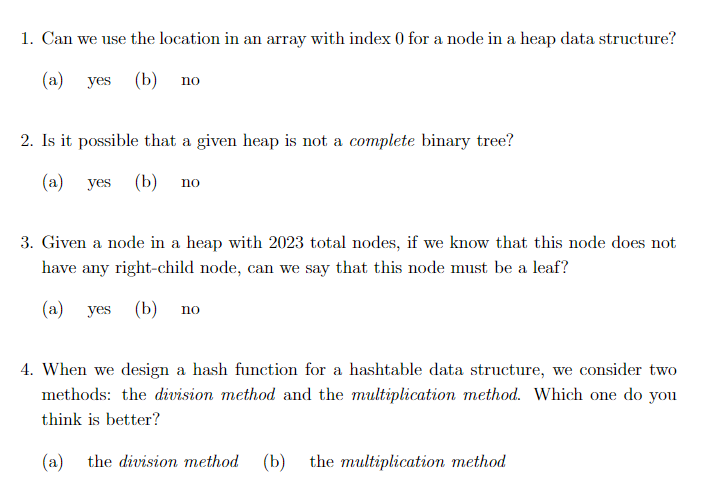 1. Can we use the location in an array with index