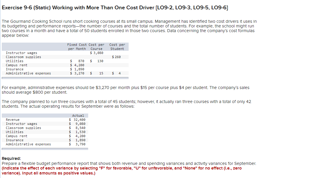  Time-sensitive - 2 hours left. Exercise 9-6 (Static) Working with More